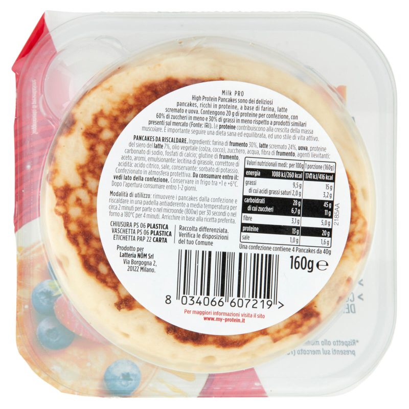 Milk Pro High Protein Pancakes Freschi 4 x 40 g