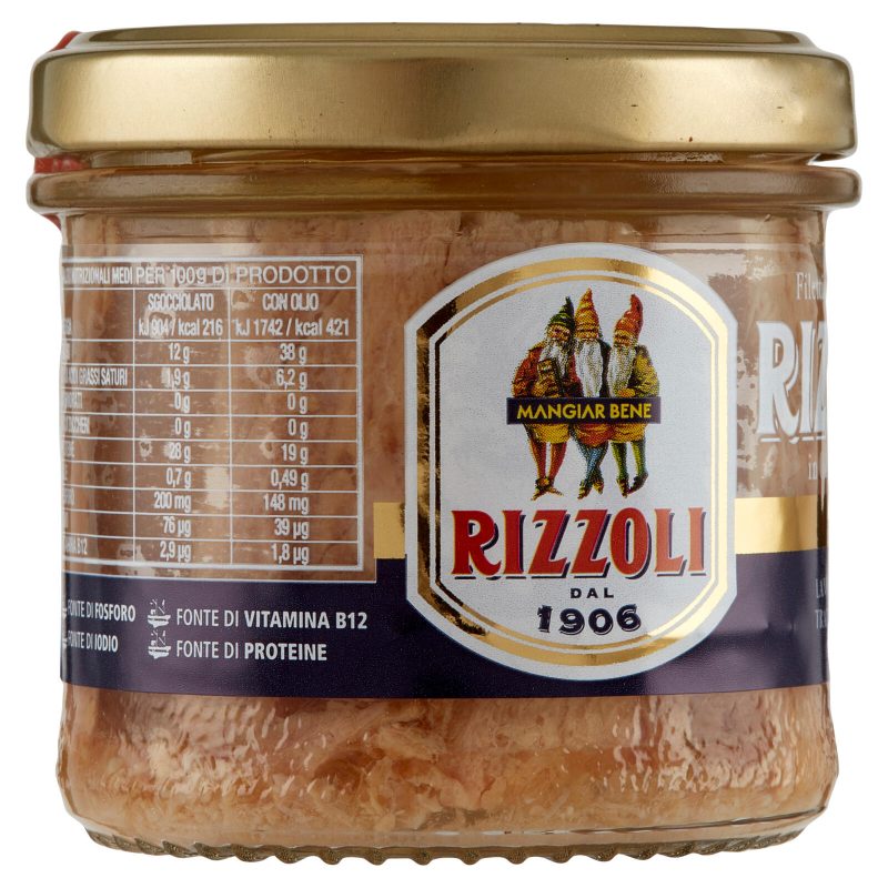 Rizzoli Filetti di Tonno in Olio di Oliva 130 g