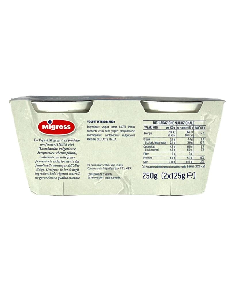 Migross Yogurt Bianco Intero 2x125 g