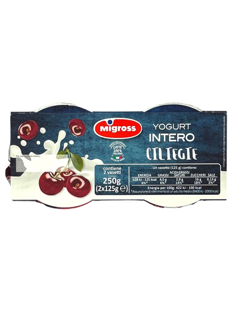 Migross Yogurt Intero alla Ciliegia 2x125 g