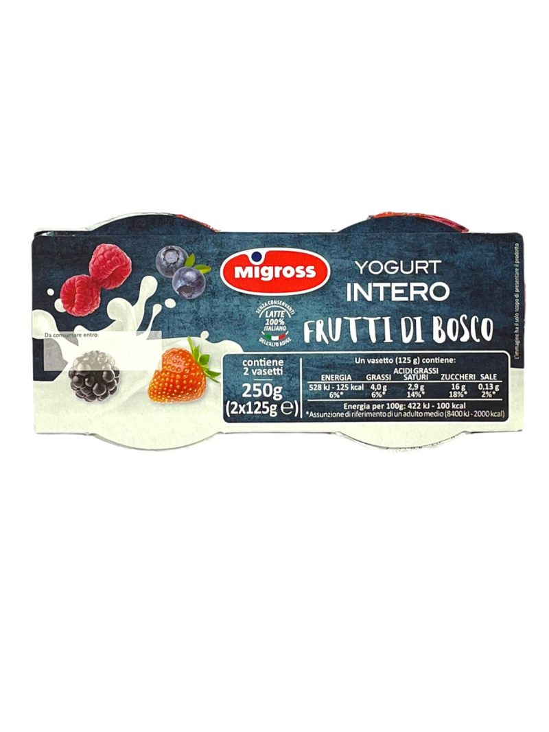 Migross Yogurt Intero Frutti di Bosco 2x125 g