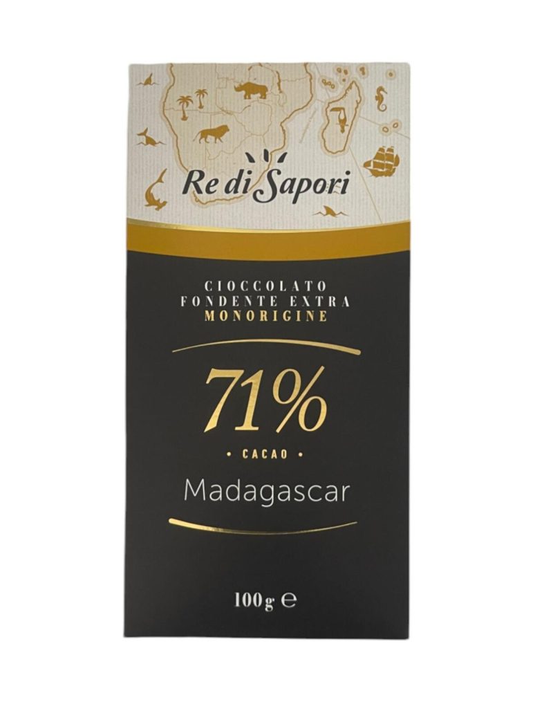 Re di Sapori Cioccolato Fondente Extra Monorigine 71% Madagascar 100 g