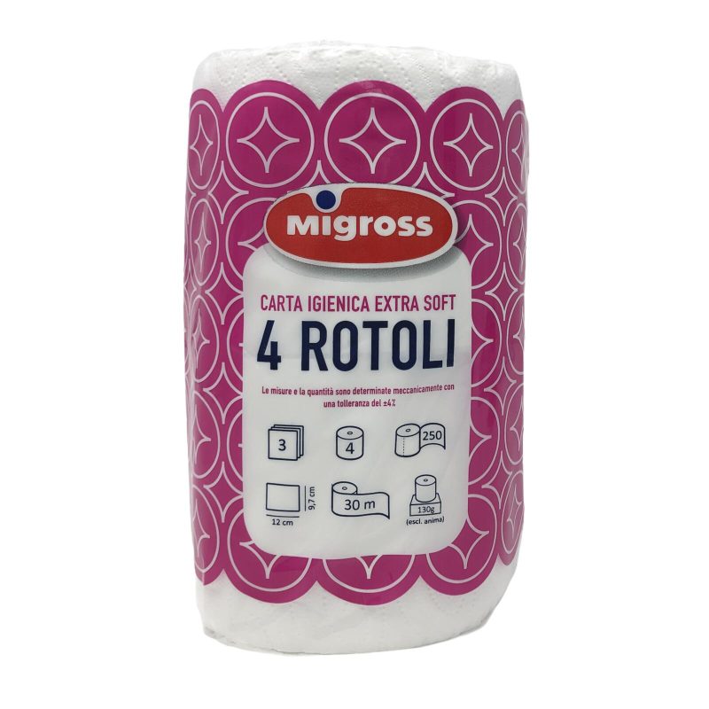 Migross Carta igienica extra soft 3 veli x4