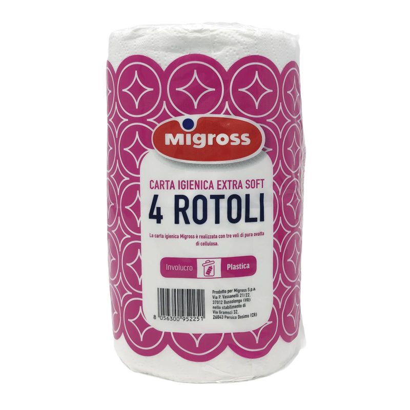 Migross Carta igienica extra soft 3 veli x4