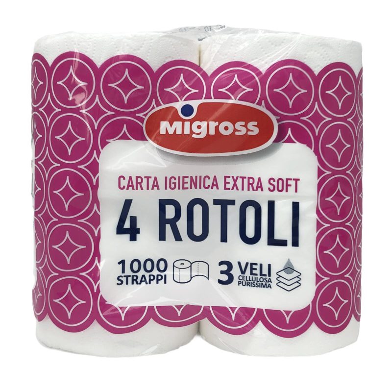 Migross Carta igienica extra soft 3 veli x4