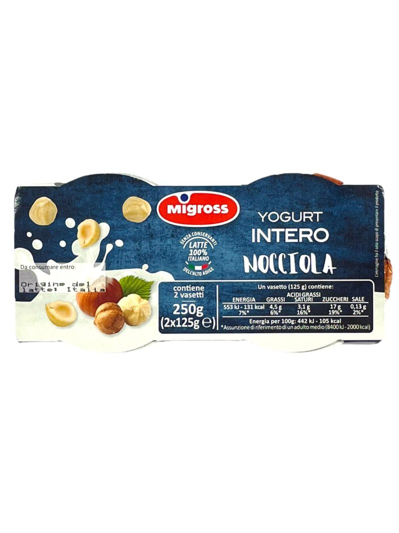 Migross Yogurt Intero alla Nocciola 2x125 g