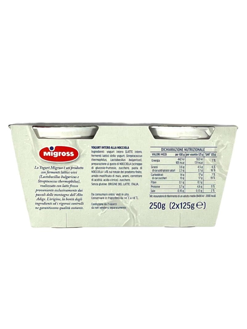 Migross Yogurt Intero alla Nocciola 2x125 g