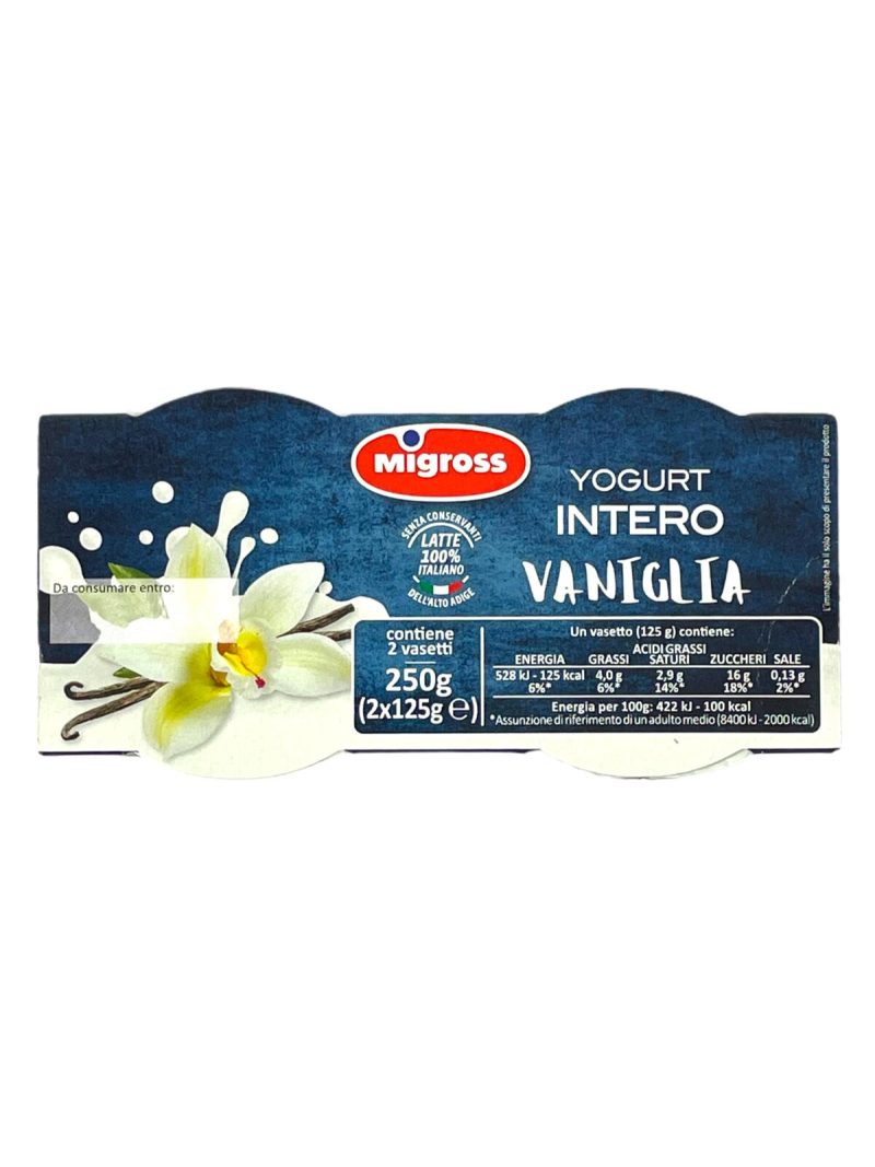 Migross Yogurt Intero alla Vaniglia 2x125 g