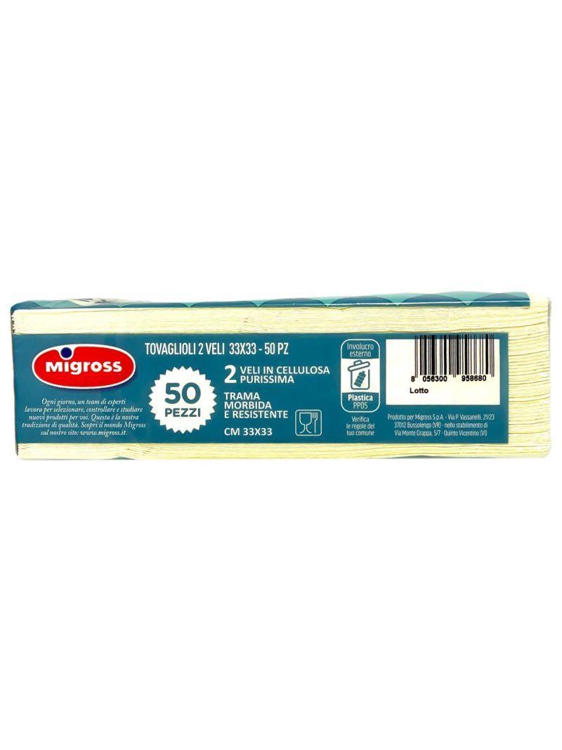 Migross Tovaglioli Crema 2 Veli x50