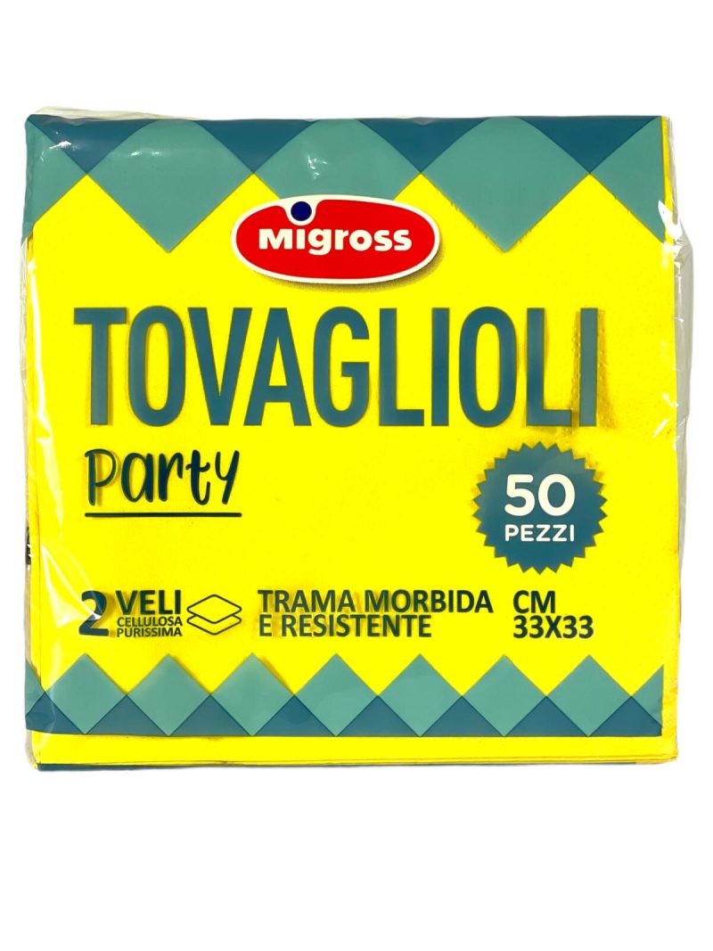 Migross Tovaglioli Gialli 2 Veli x50