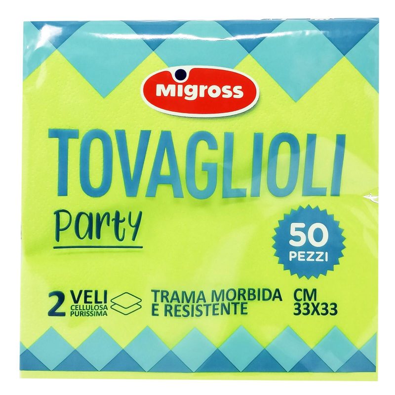 Migross Tovaglioli Verdi 2 Veli x50