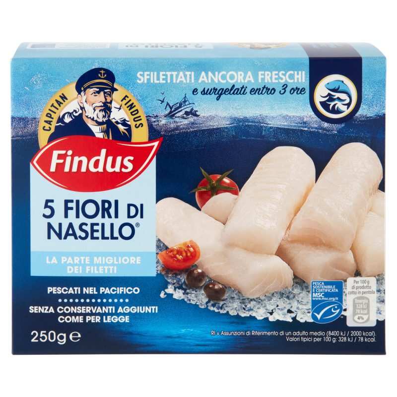 Capitan Findus 5 Fiori Di Nasello 250 g