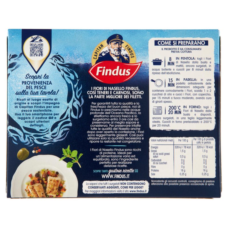 Capitan Findus 5 Fiori Di Nasello 250 g