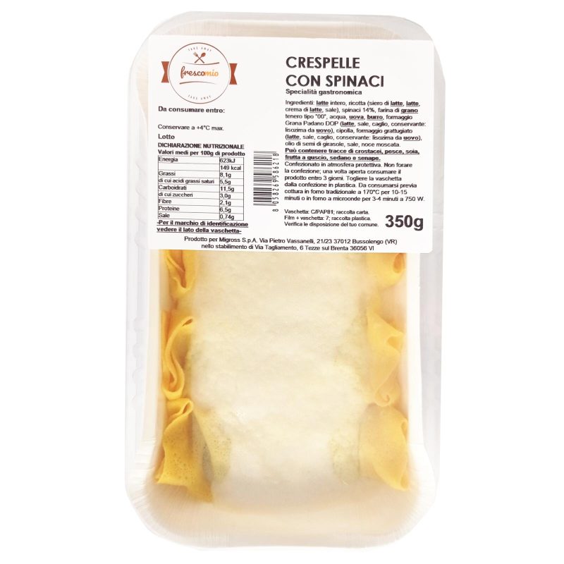 Fresco Mio Crespelle con spinaci 350 g