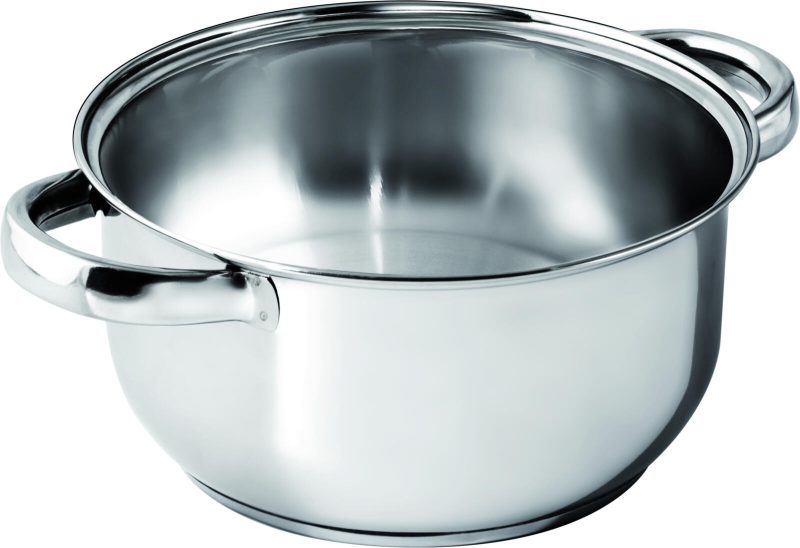 Casseruola Easy inox 2 manici lt.1,4 ø18cm H.8,5 Migross