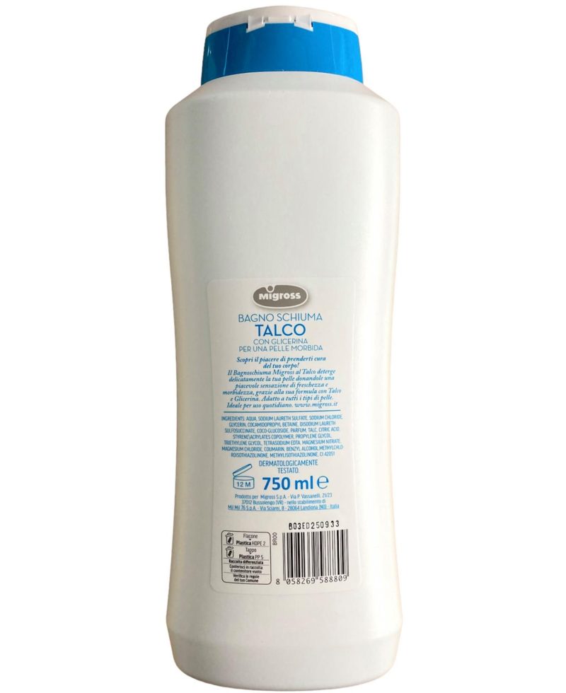 Migross Bagnoschiuma Talco 750 ml