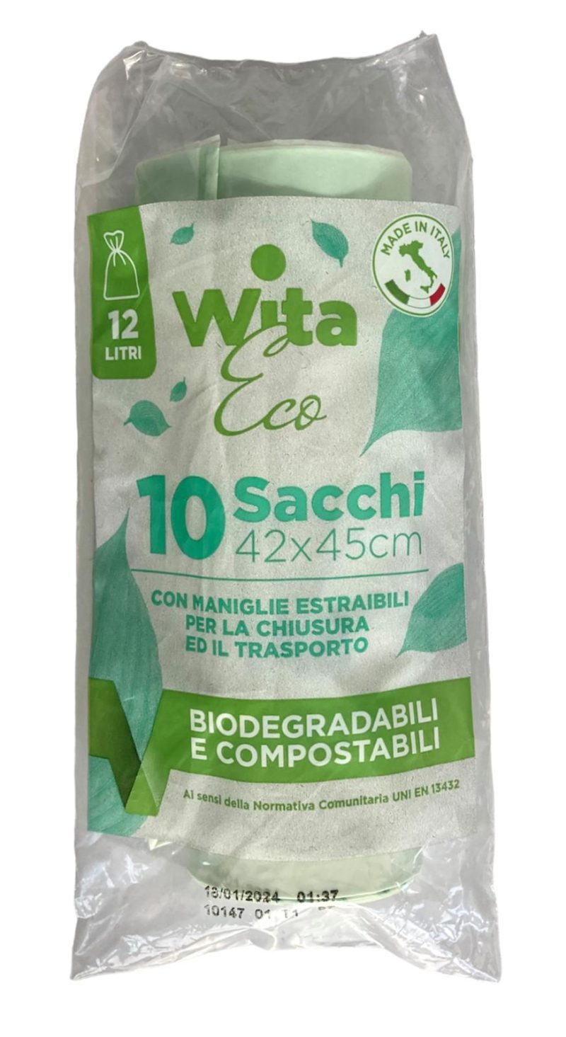 Wita Eco Biosacco C/Manico 10x12 L