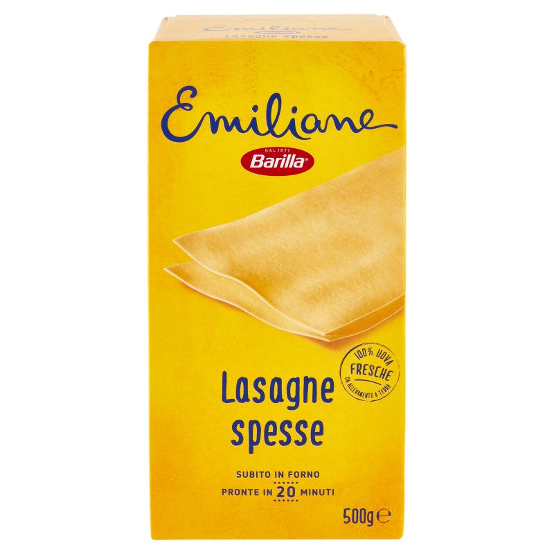 Barilla Emiliane Lasagne Pasta all'Uovo 500g