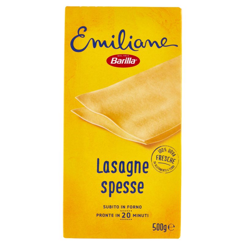 Barilla Emiliane Lasagne Pasta all'Uovo 500g