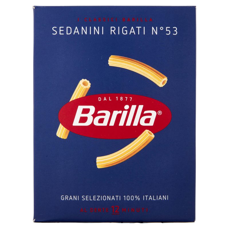 Barilla Pasta Sedanini Rigati n.53 100% Grano Italiano 500g