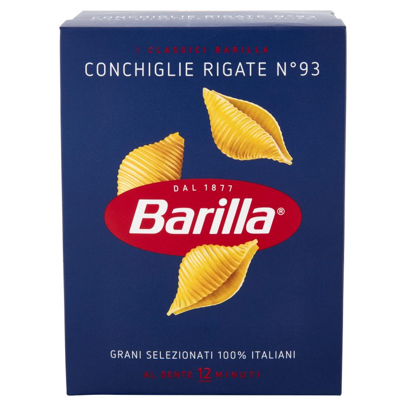 Barilla Pasta Conchiglie Rigate n.93 100% Grano Italiano 500g