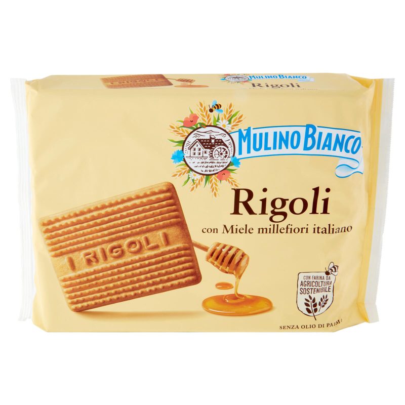 Mulino Bianco Rigoli Biscotti con Miele Millefiori Italiano 800g