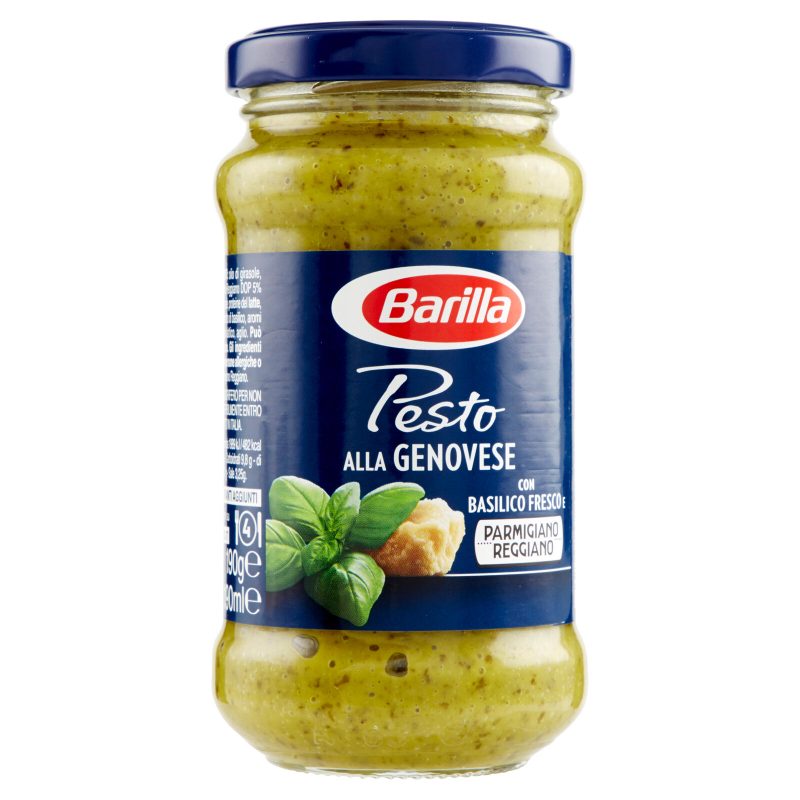 Barilla Pesto alla Genovese Basilico Fresco Italiano Condimento e Sugo per Pasta 190 g