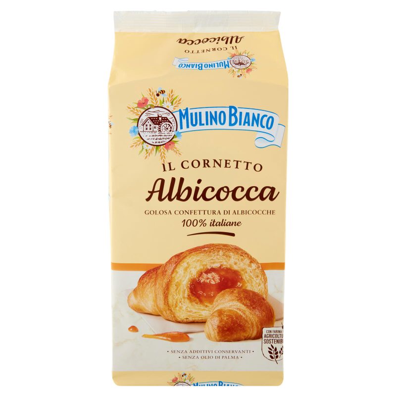 Mulino Bianco Cornetti Albicocca Merenda senza Additivi Conservanti 6 pezzi 300g