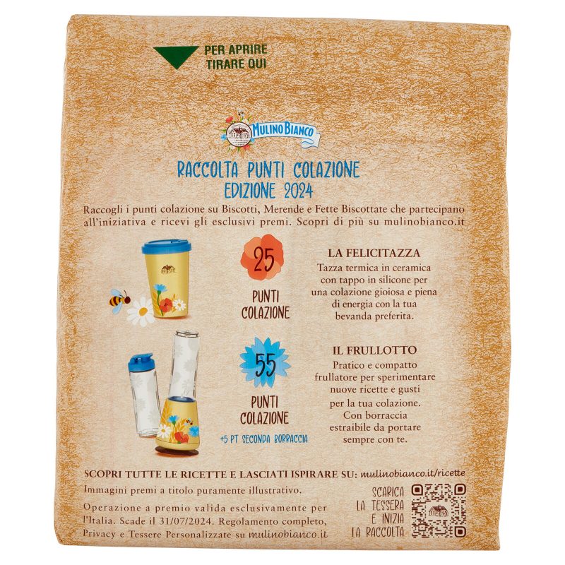 Mulino Bianco Fette Biscottate Rustiche 315 g