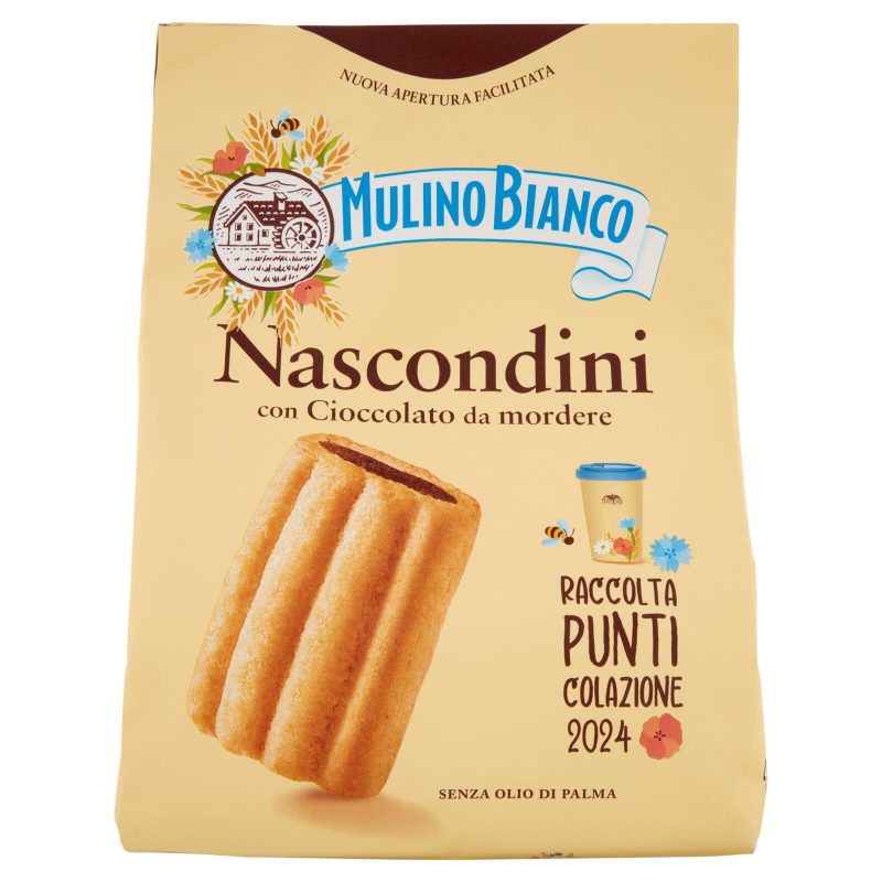 Mulino Bianco Nascondini Biscotti con Cioccolato da Mordere 600g