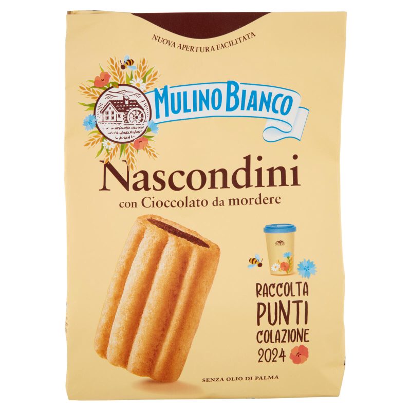 Mulino Bianco Nascondini Biscotti con Cioccolato da Mordere 600g