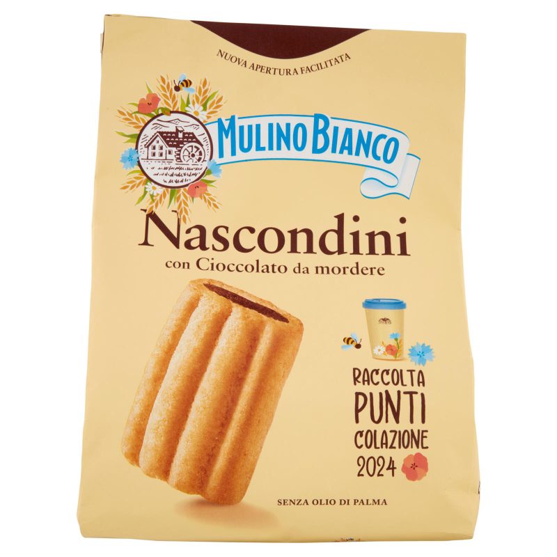 Mulino Bianco Nascondini Biscotti con Cioccolato da Mordere 600g