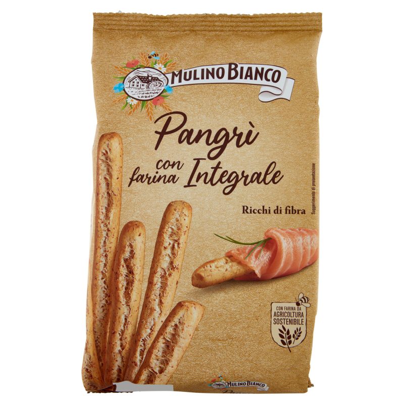 Mulino Bianco Pangrì Grissini Integrali con Farina Sostenibile 250 g