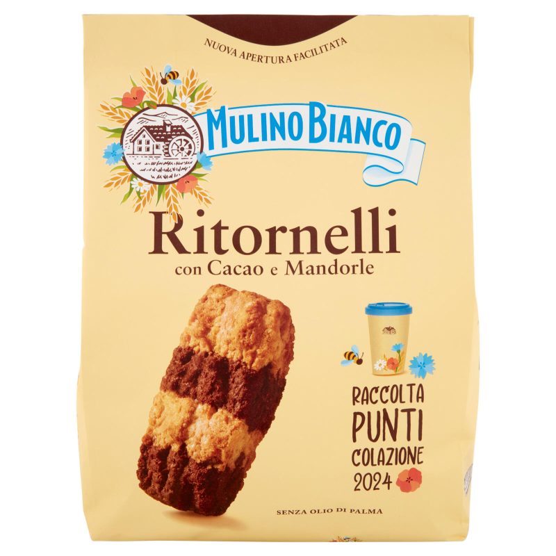 Mulino Bianco Ritornelli Biscotti con Cacao e Mandorle 700g