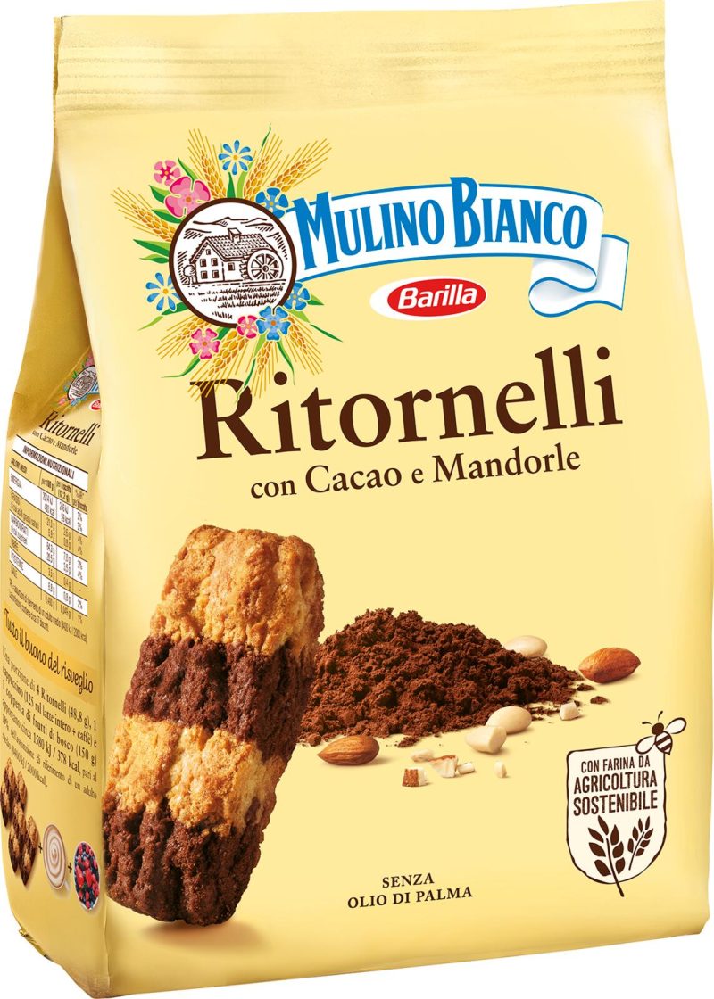 Mulino Bianco Ritornelli Biscotti con Cacao e Mandorle 700g