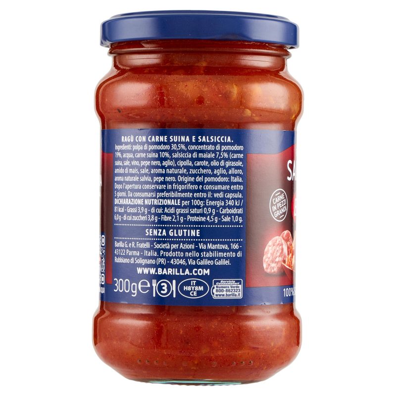 Barilla Sugo Ragù alla Salsiccia 300 g