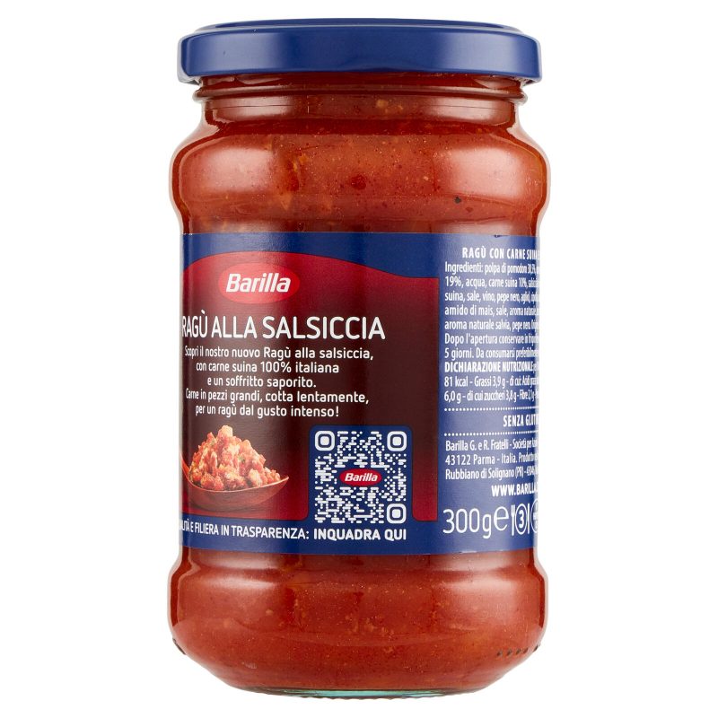 Barilla Sugo Ragù alla Salsiccia 300 g