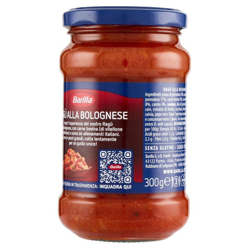 Barilla Sugo Ragù Bolognese Condimento per Pasta 300g