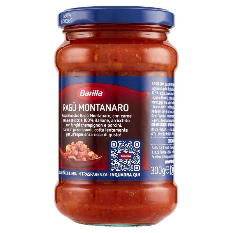 Barilla Sugo Ragù Montanaro con Funghi 300 g