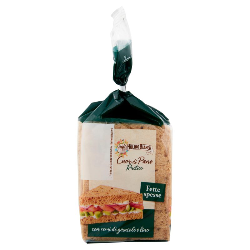 Mulino Bianco Cuor di Pane Rustico Ideale per Tramezzino 300g