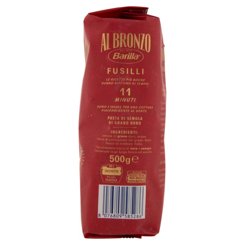 Barilla Al Bronzo Pasta Fusilli 500 g