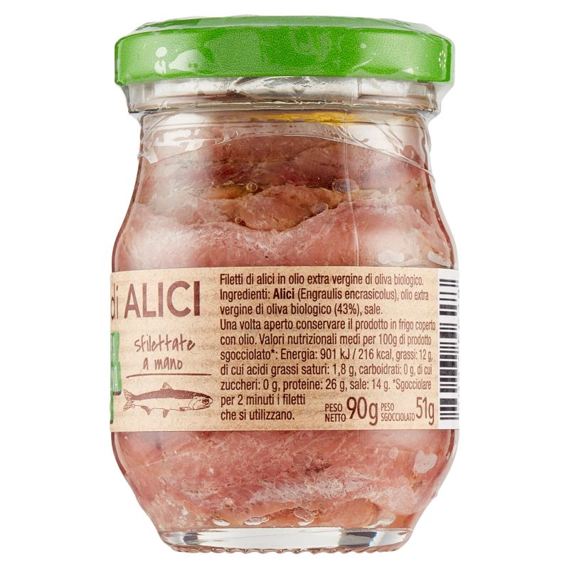 Rizzoli Filetti in Olio Extra Vergine d'Oliva Biologico 90 g