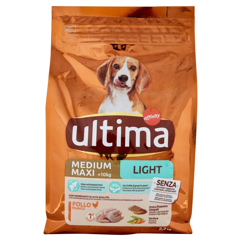 ultima Dog Medium Maxi +10kg Light Pollo 2,2 kg