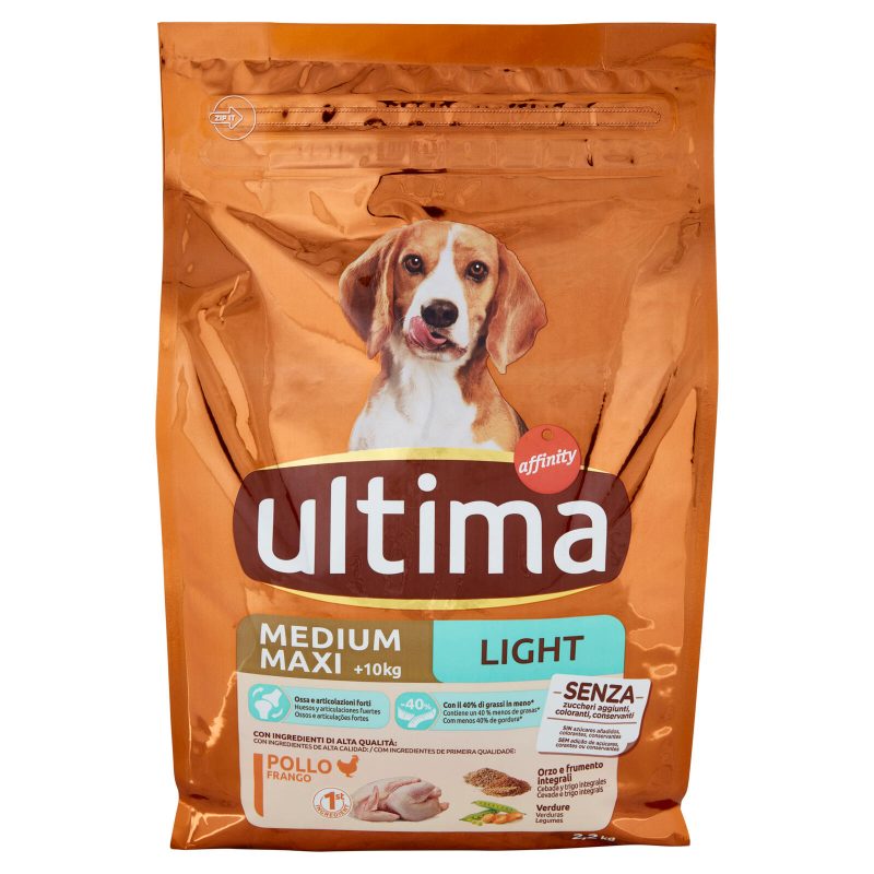 ultima Dog Medium Maxi +10kg Light Pollo 2,2 kg