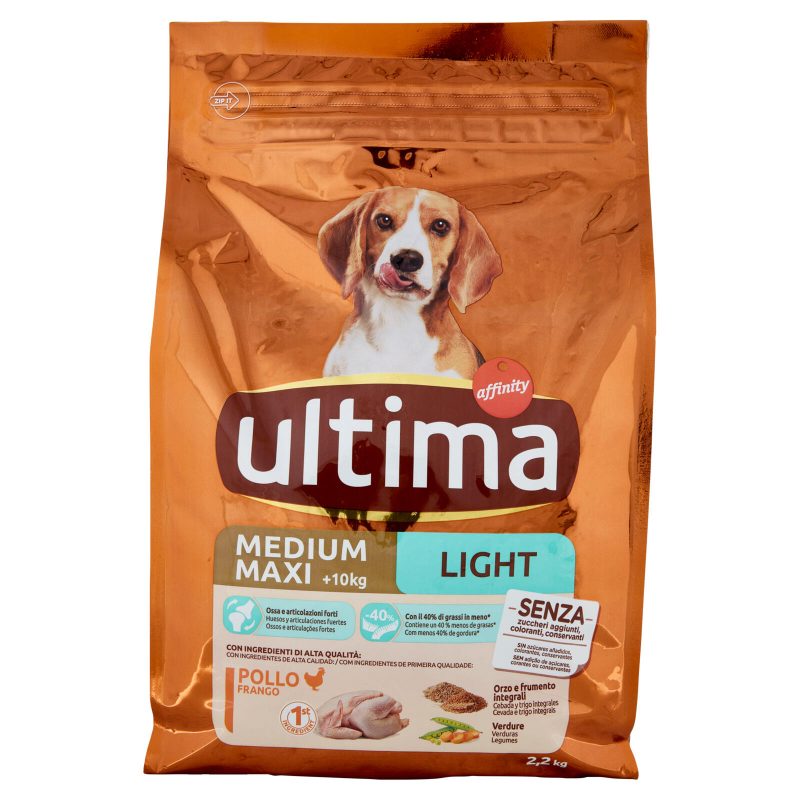 ultima Dog Medium Maxi +10kg Light Pollo 2,2 kg