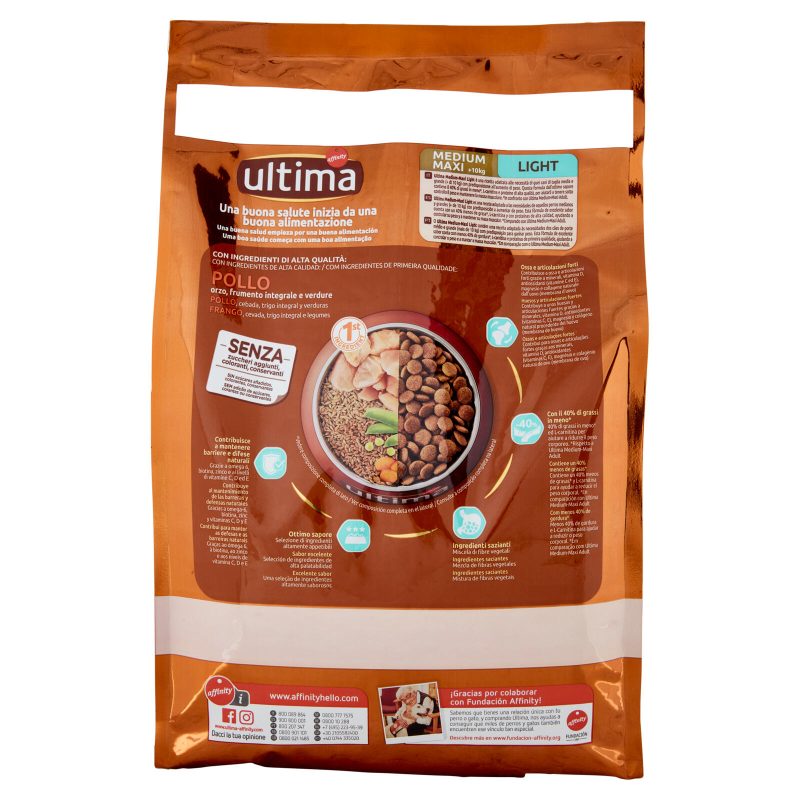 ultima Dog Medium Maxi +10kg Light Pollo 2,2 kg