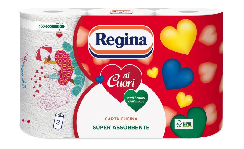 Regina di Cuori carta cucina 3 rotoli