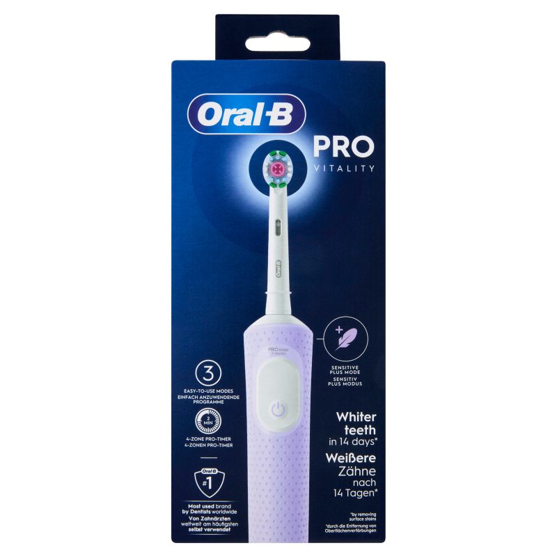 Oral-B Spazzolino Elettrico Denti Ricaricabile Pro Vitality Lilla