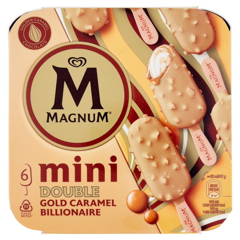 Magnum mini Double Gold Caramel Billionaire 6 x 47 g