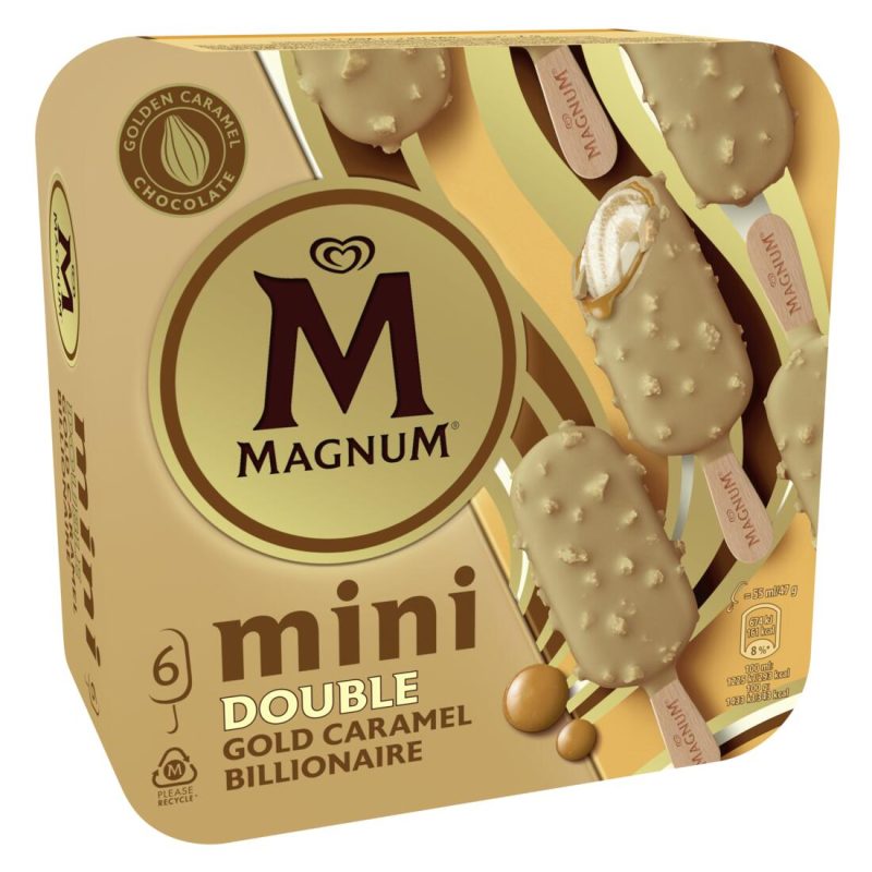 Magnum mini Double Gold Caramel Billionaire 6 x 47 g